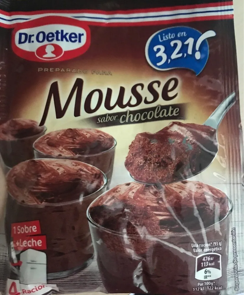 Mousse sabor chocolate