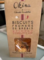 Biscuits Fromage de Brebis Piment d’Espelette