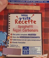 Pâtes carbonates Nestlé