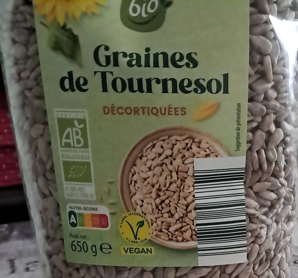 Graine de tournesol décortiquées Vegan