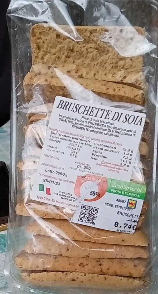 BRUSCHETTE DI SOIA