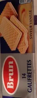 BRUN Gaufrettes saveur vanille