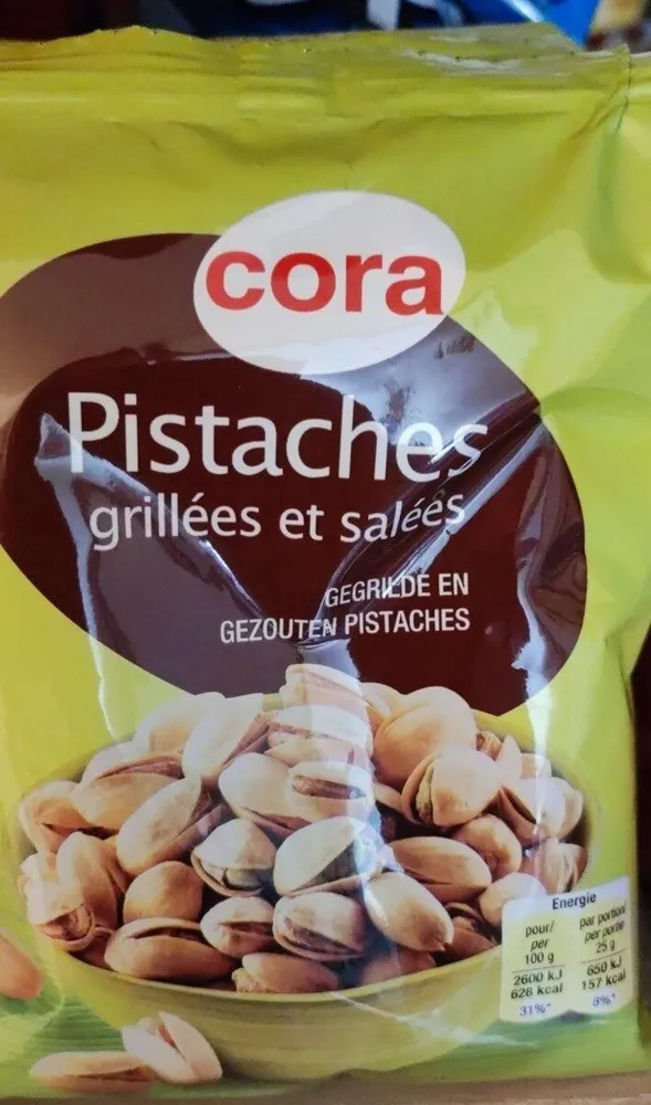 Pistaches grillées et salées