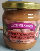 Compote de pommes et châtaignes d'Ardèche