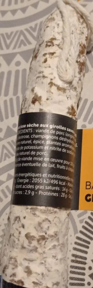 Saucissons Bastou Girolles