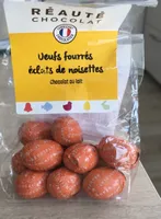 Oeufs fourres eclats de noisette