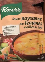 Soupe paysanne aux legumes cuisinee au lard