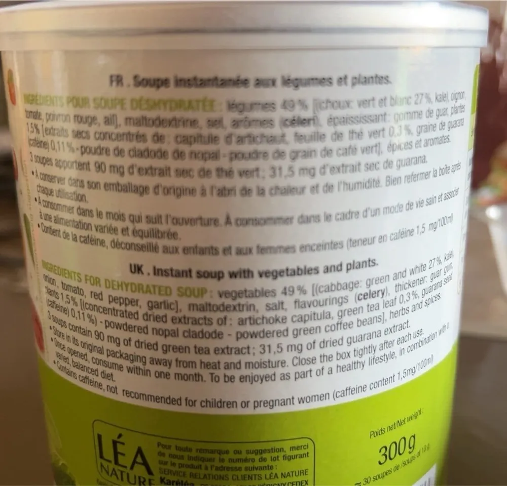 Soupe au choux minceur 31kcal