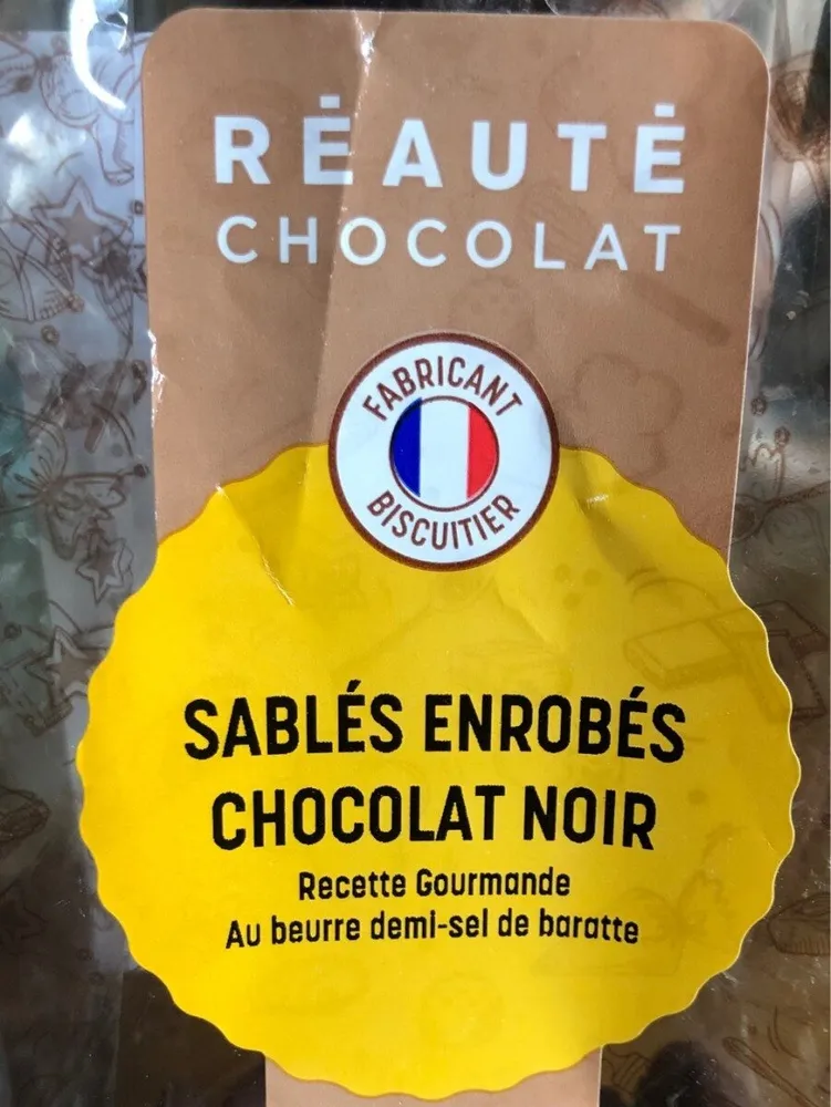 Sables enrobes chocolat noir