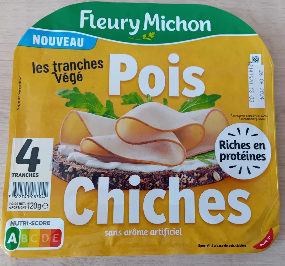 les tranches Végé Pois Chiches