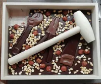 Tablette à casser, riz souffle caramélisé