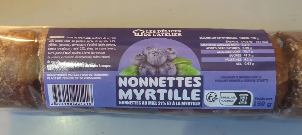 Nonnettes myrtille