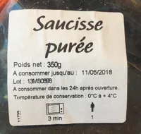 Saucisse purée COLLET 350g