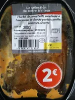 Haché poulet toute moutarde à l'ancienne et duo de purée
