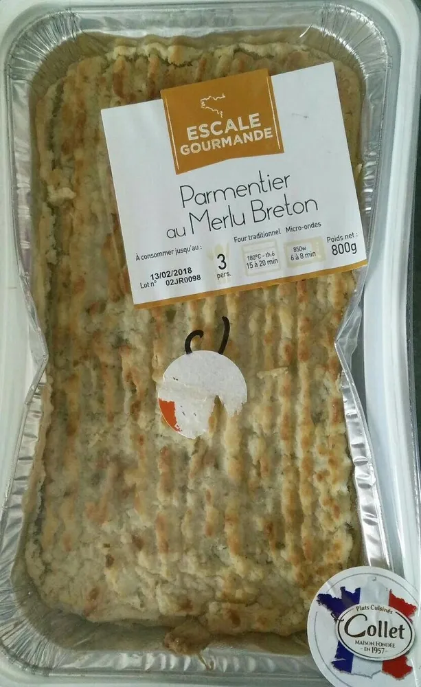 Parmentier au merlu Breton
