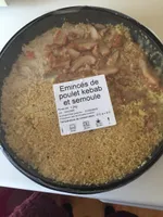 Eminces de poulet Kebab et semoule