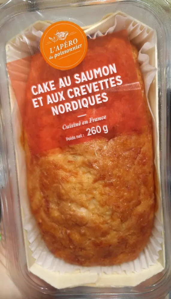 Cake au saumon et aux crevettes nordiques