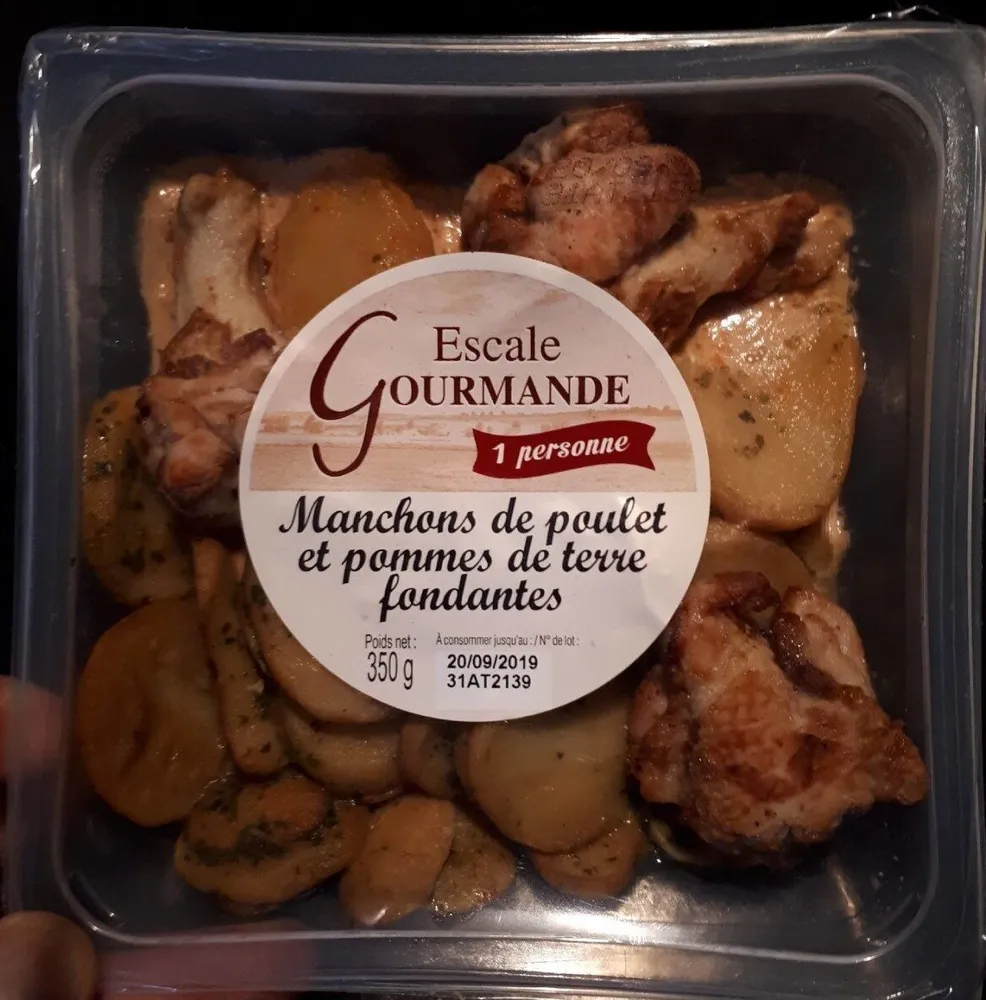Manchons de poulet et pommes de terre fondantes