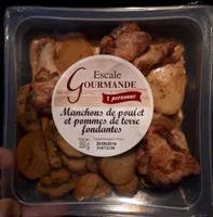 Manchons de poulet et pommes de terre fondantes