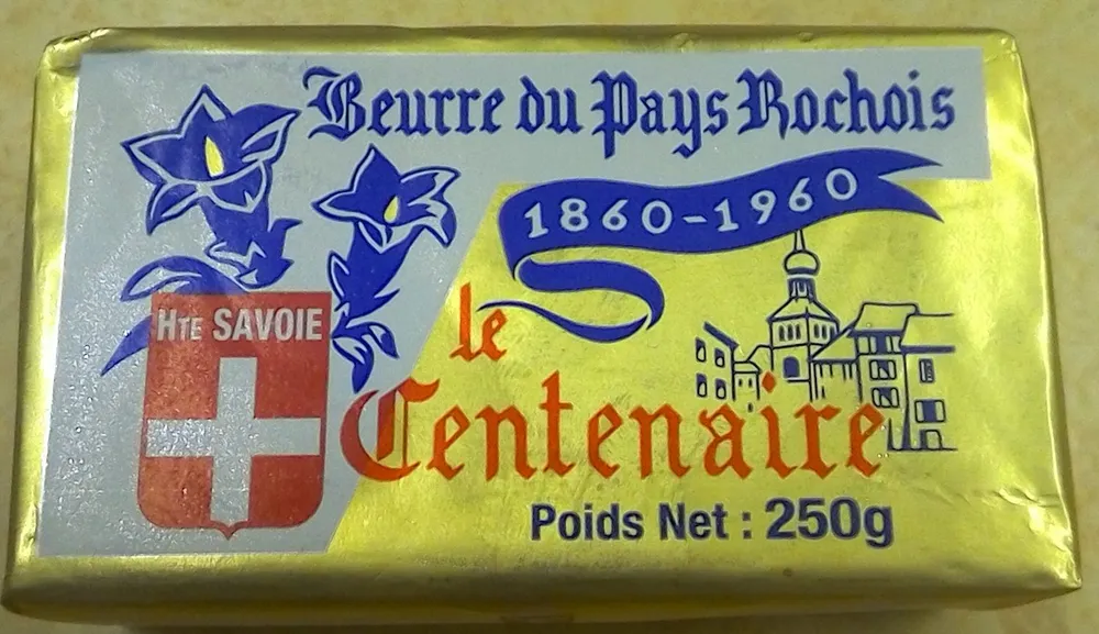 Beurre doux du Pays Rochois LE CENTENAIRE