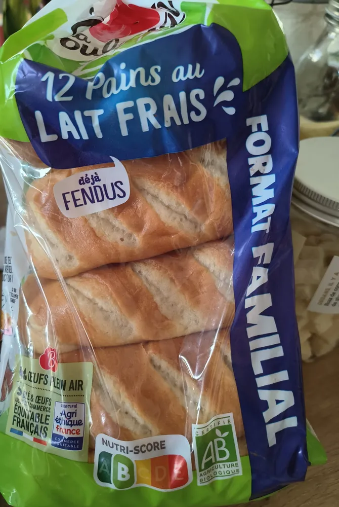 12 Pains au LAIT FRAIS