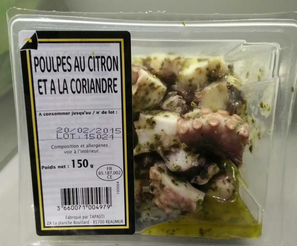Poulpes au citron et à la coriandre