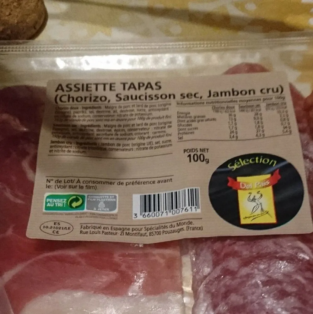 Assiette tapas