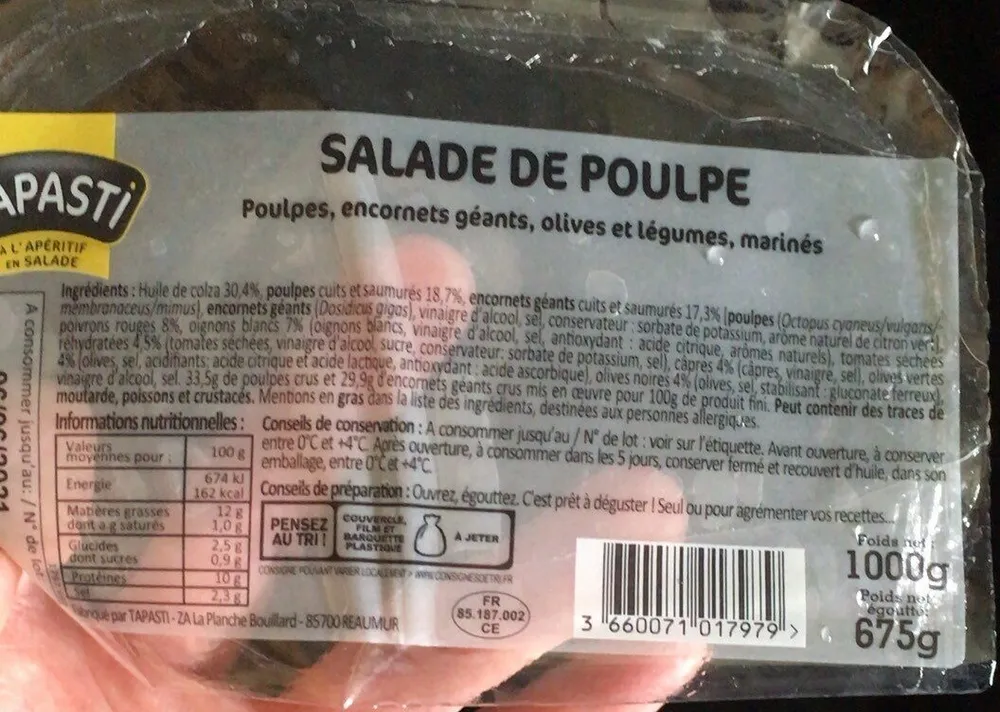 Salade de poulpe