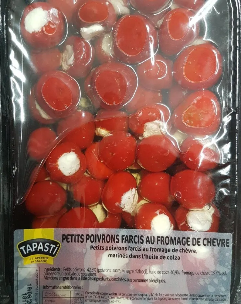 Petits poivrons farcis au fromage de chèvre
