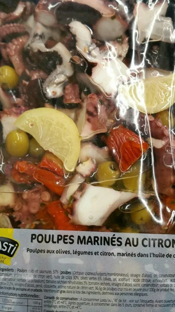 Poulpe mariné au citron