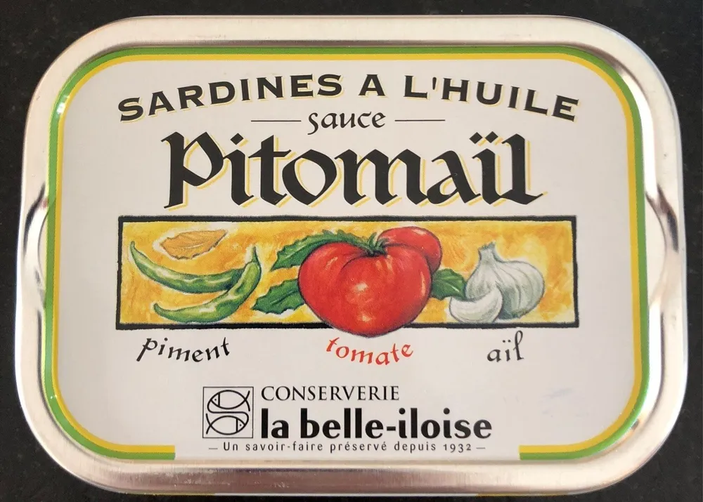 Sardines à l'huile sauce Pitomaïl