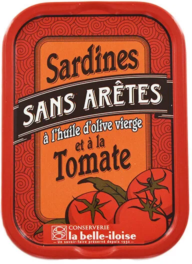 Sardines sans arêtes à l'huile d'olive et à la tomate