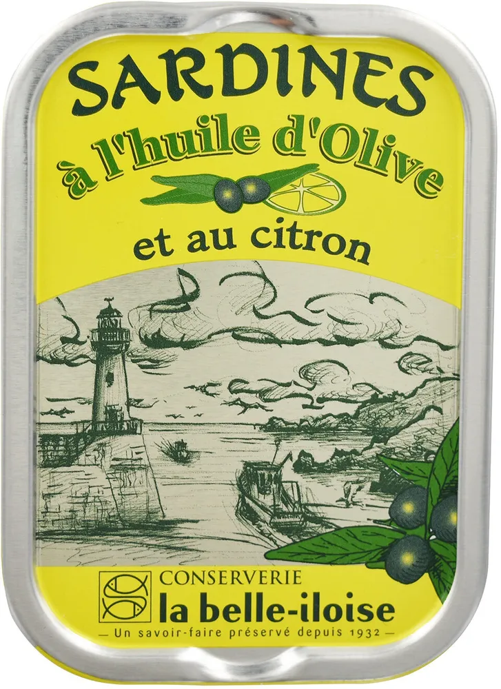 Sardines à l'huile d'olive et au citron