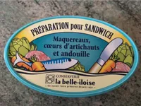 Préparation pour sandwich Maquereaux, cœurs d’artichauts et andouille