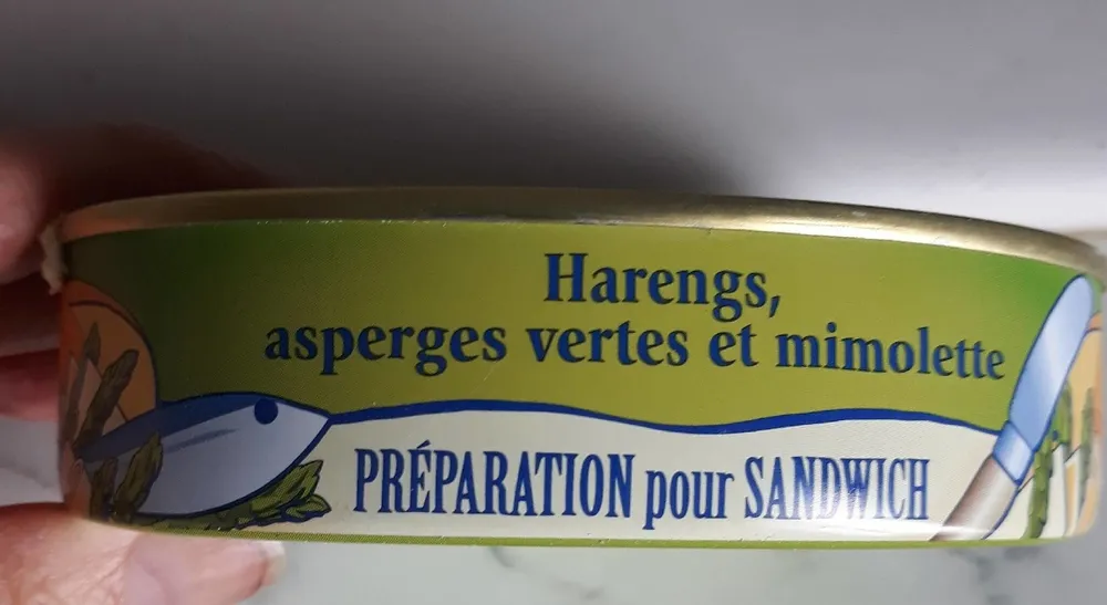 Préparation pour sandwich Harengs, asperges vertes et mimolette