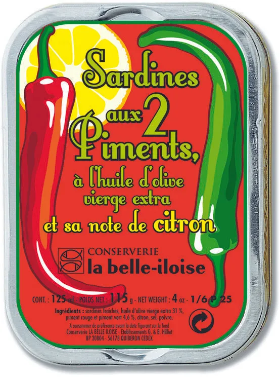Sardines aux deux piments et sa note de citron