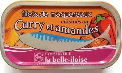 Filets de maquereaux cuisinés aux curry et amandes