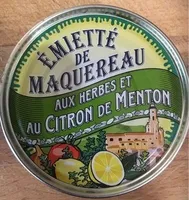 Emietté de maquereau aux herbes et citron de menton