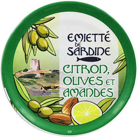 Emietté de Sardine Citron, Olives et Amandes
