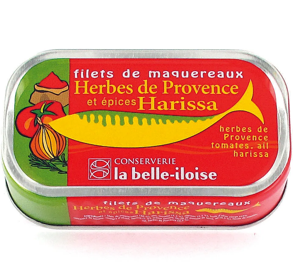 Filets de maquereaux herbes de Provence et épices harissa
