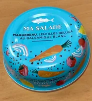 Salade de maquereau lentilles beluga au balsamique blanc