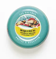 Salade prête à déguster de maquereau, lentilles béluga au balsamique blanc
