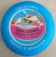 Thon germon poivrons et riz noir