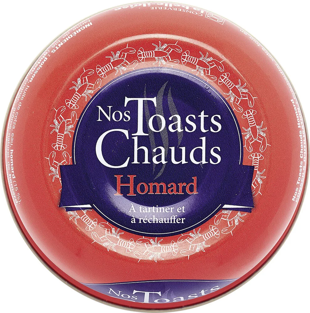 Nos toasts chauds homard