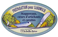 Préparation pour sandwich maquereaux, cœurs d'artichauts et carottes