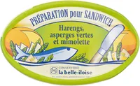 Préparation pour sandwich harengs, asperges vertes et mimolette