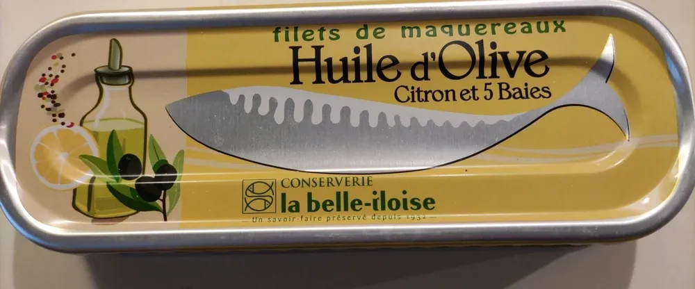 Filet maquereaux h olive citron 5 baies