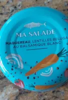 Ma salade maquereau lentilles beluga