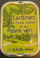 Sardines a l’huile d’olive et au poivre vert