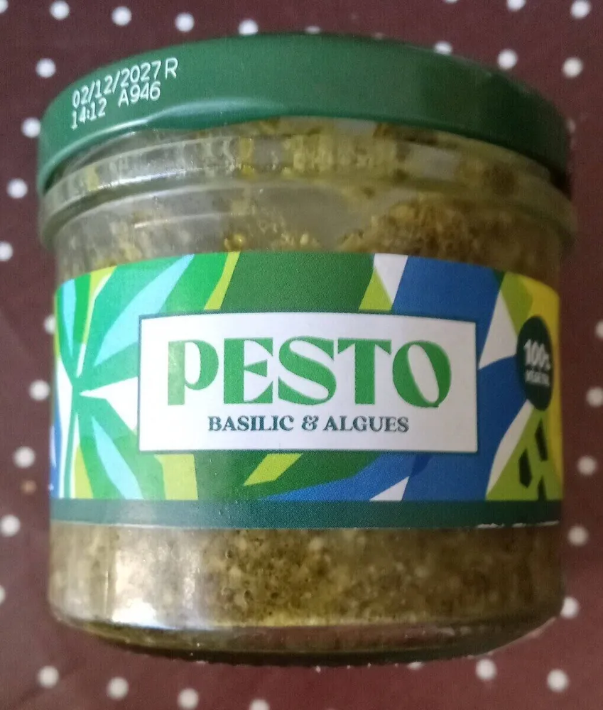 Pesto basilic et algues